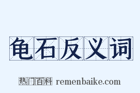 龟石反义词是什么意思的图片